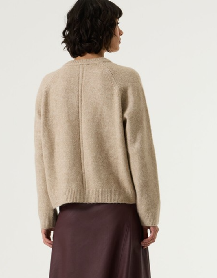 Pull rits aan 1 schouder 4992-winter camel