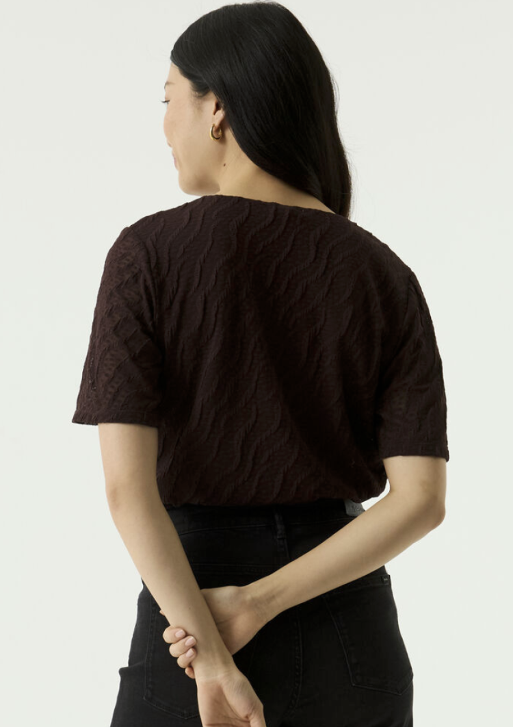 T-shirt km kant  4478-hazel bloom