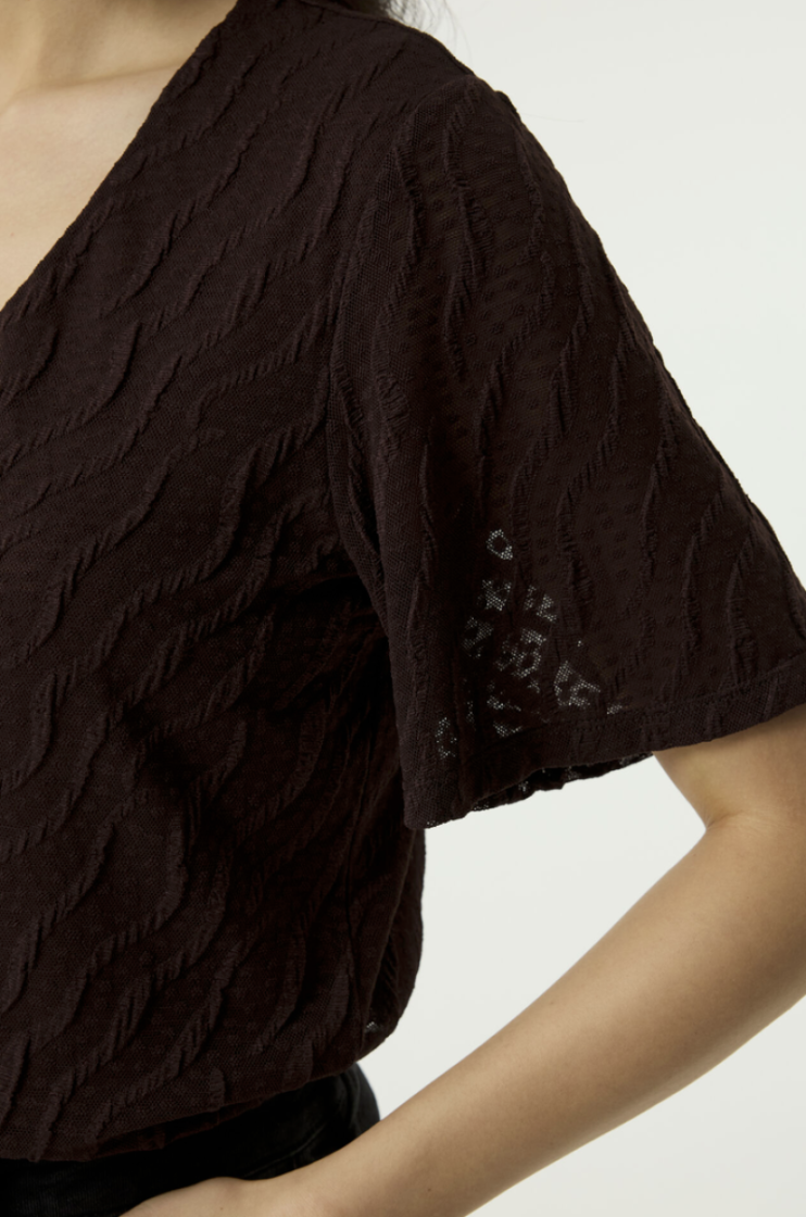 T-shirt km kant  4478-hazel bloom