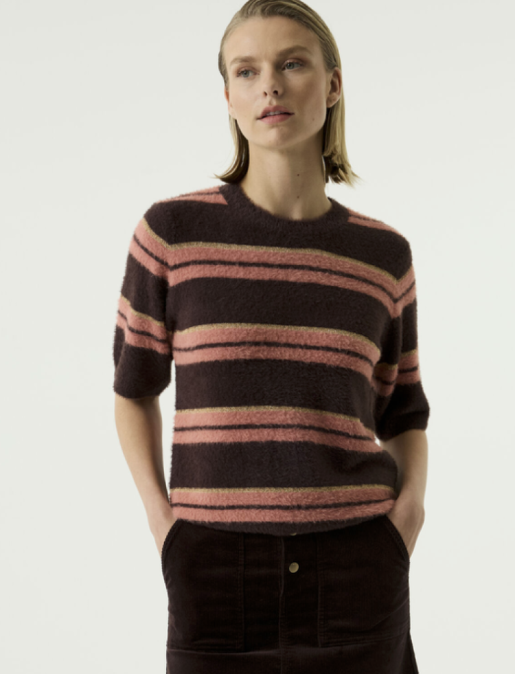 Pull km gestreept multi fluffy 4478-hazel bloom