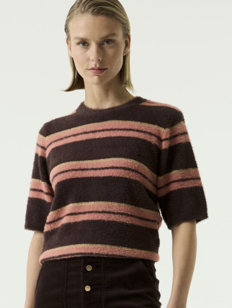 Pull km gestreept multi fluffy 4478-hazel bloom