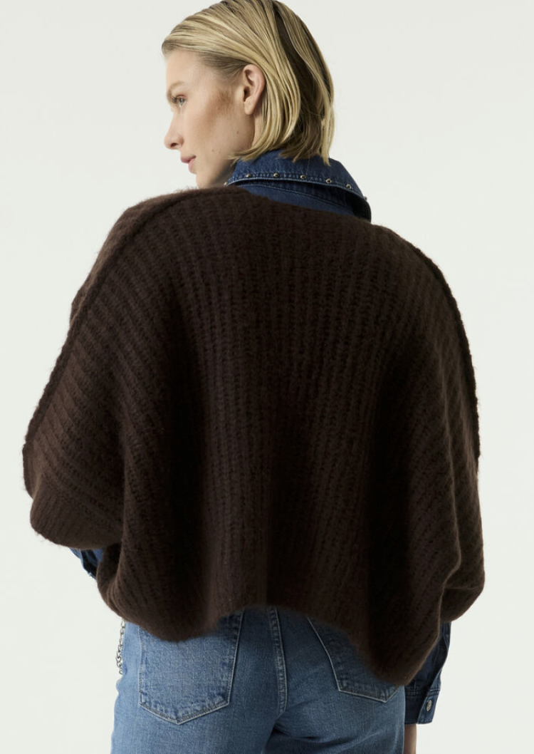 Cardigan superwijd hlm 4478-hazel bloom