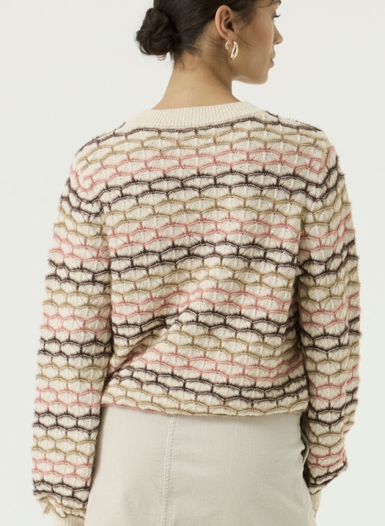 Pull print zalm bruin camel ecru 4294-whitecap