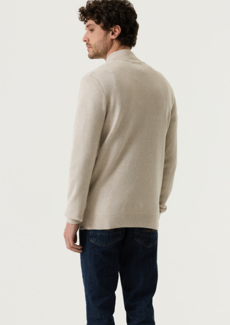 Pull halve rits basic 822-sand