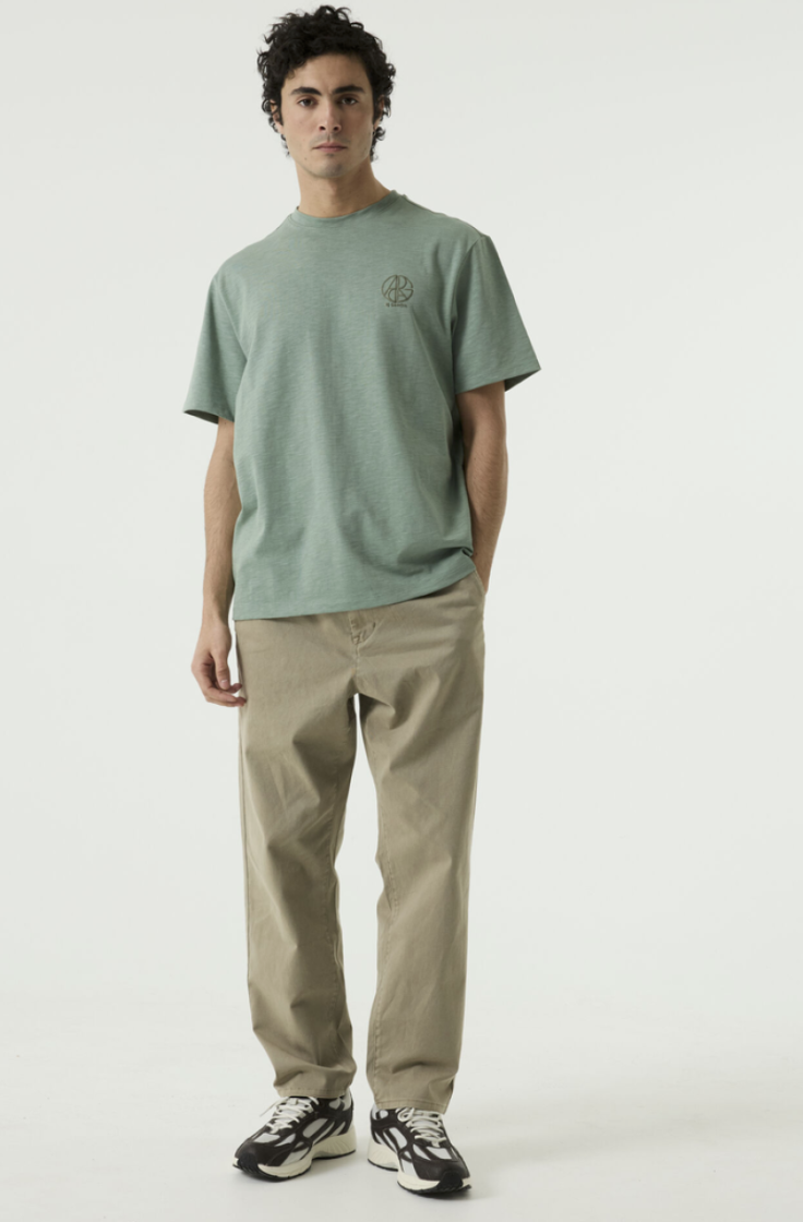 T-shirt grote backprint cirkel Garcia 4086-sea foam