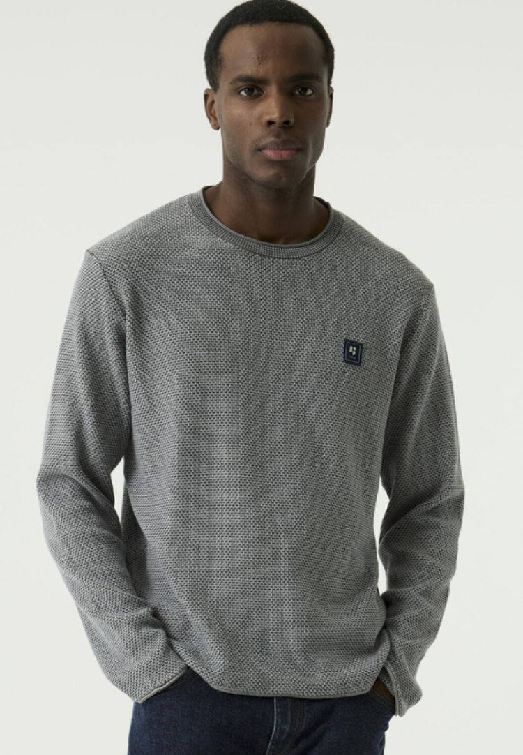 Pull structuur gemeleerd 20-dark navy