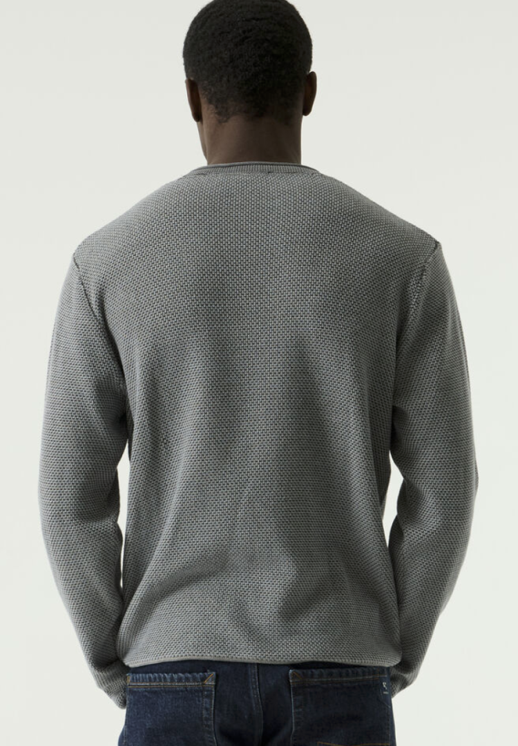 Pull structuur gemeleerd 20-dark navy