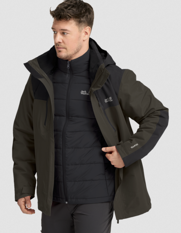 Jasper Pro 3in1 Jacket Men E0205 Obsidian Moss