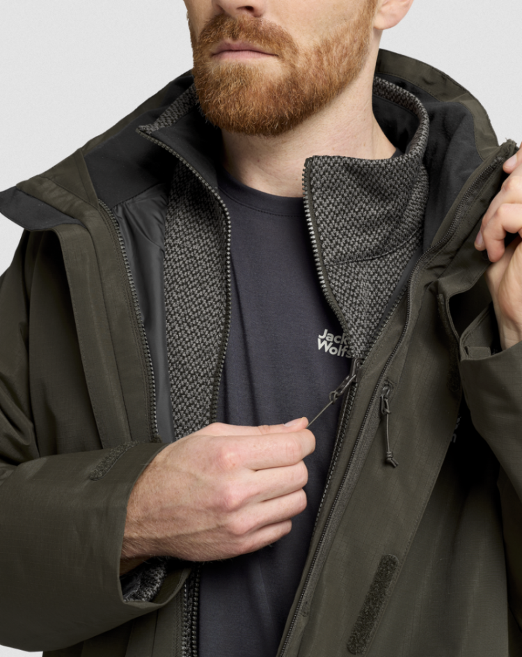 Pinetrail 3in1 Jacket Men E0205 Obsidian 