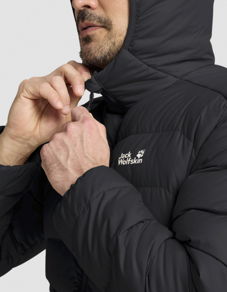 Wild Pass Down Hoody Men 6000 Black