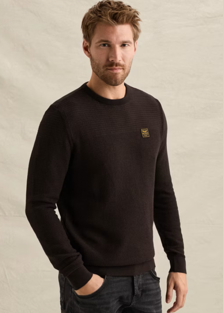 Pull ronde hals ACTIE 4357 Dark Aubergine