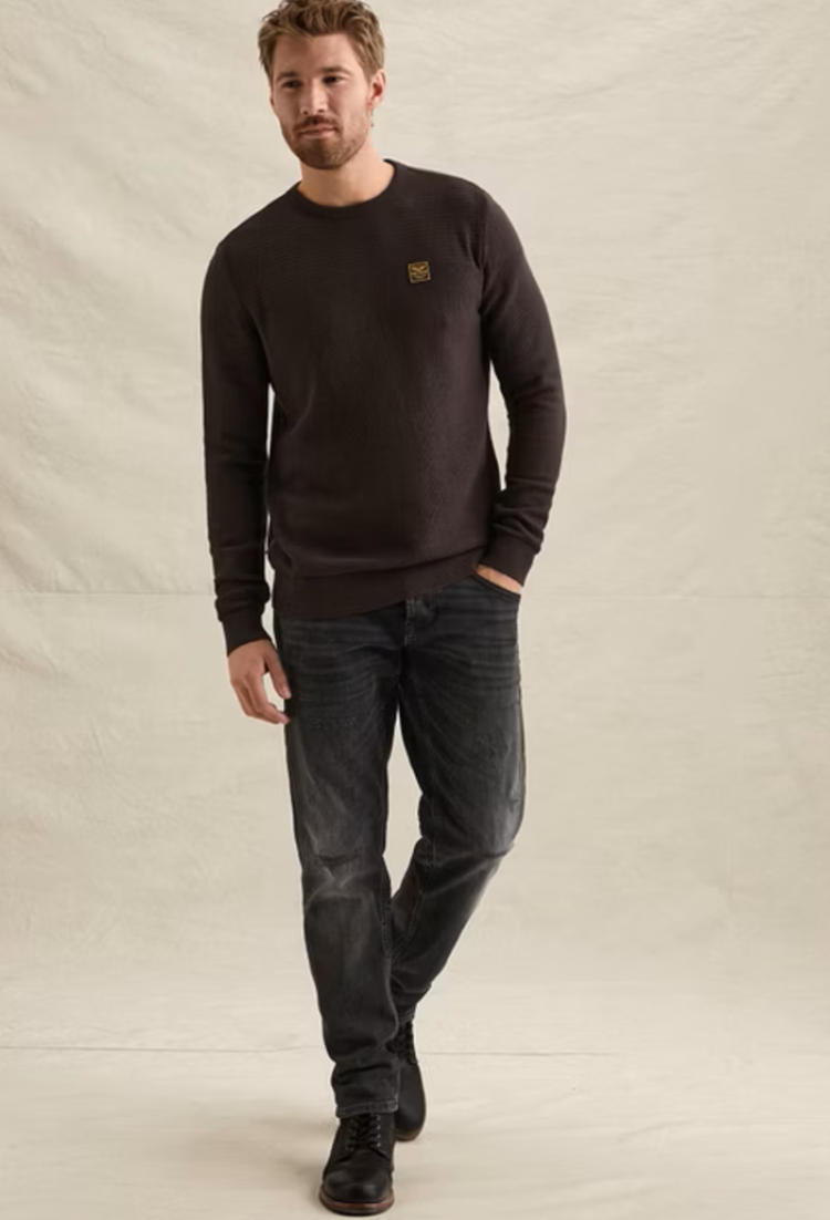 Pull ronde hals ACTIE 4357 Dark Aubergine