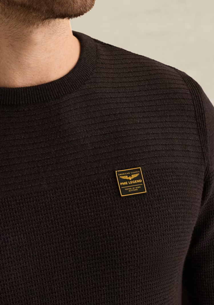 Pull ronde hals ACTIE 4357 Dark Aubergine