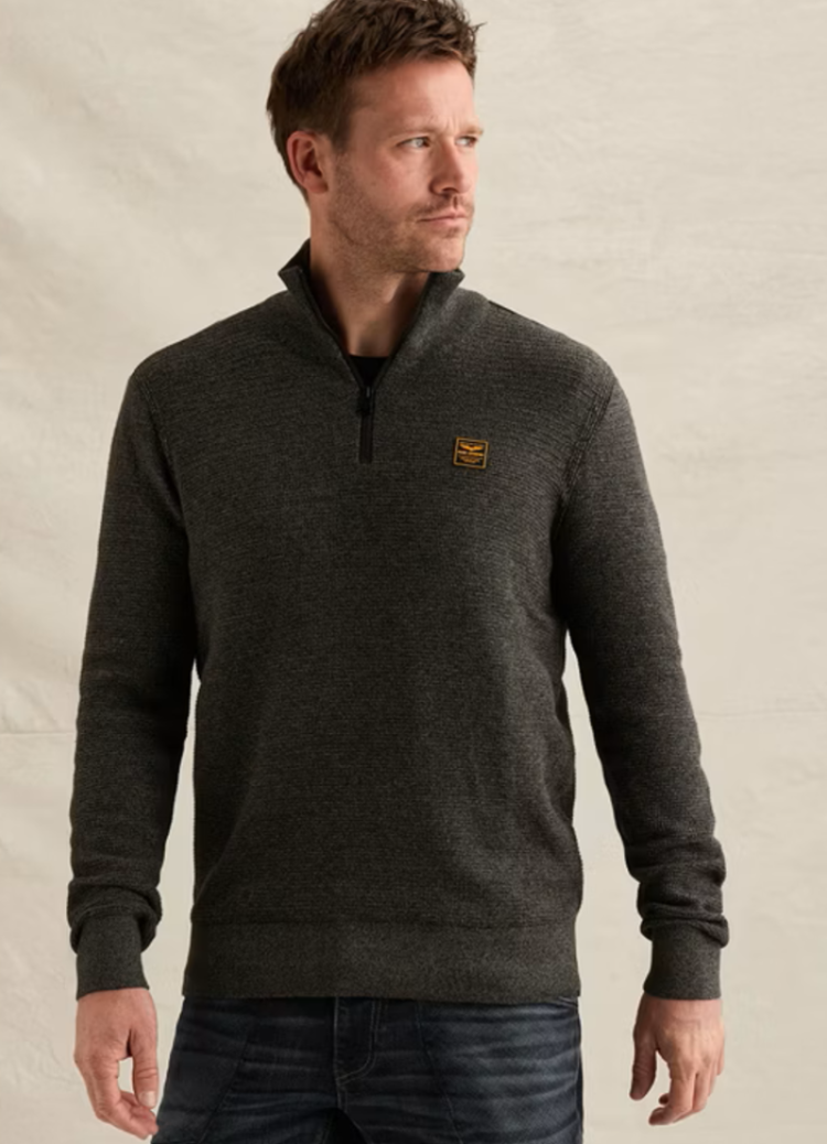 Pull halve rits ACTIE 9067 Jet Black