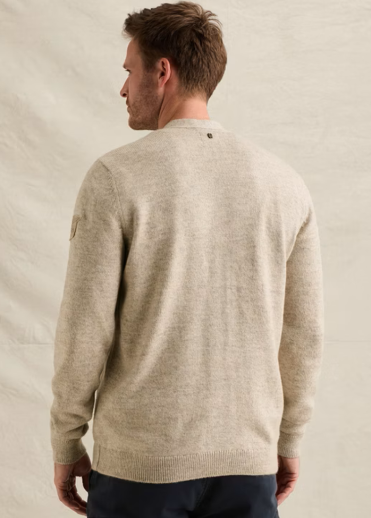 Cardigan met knopen v 7013 Bone White