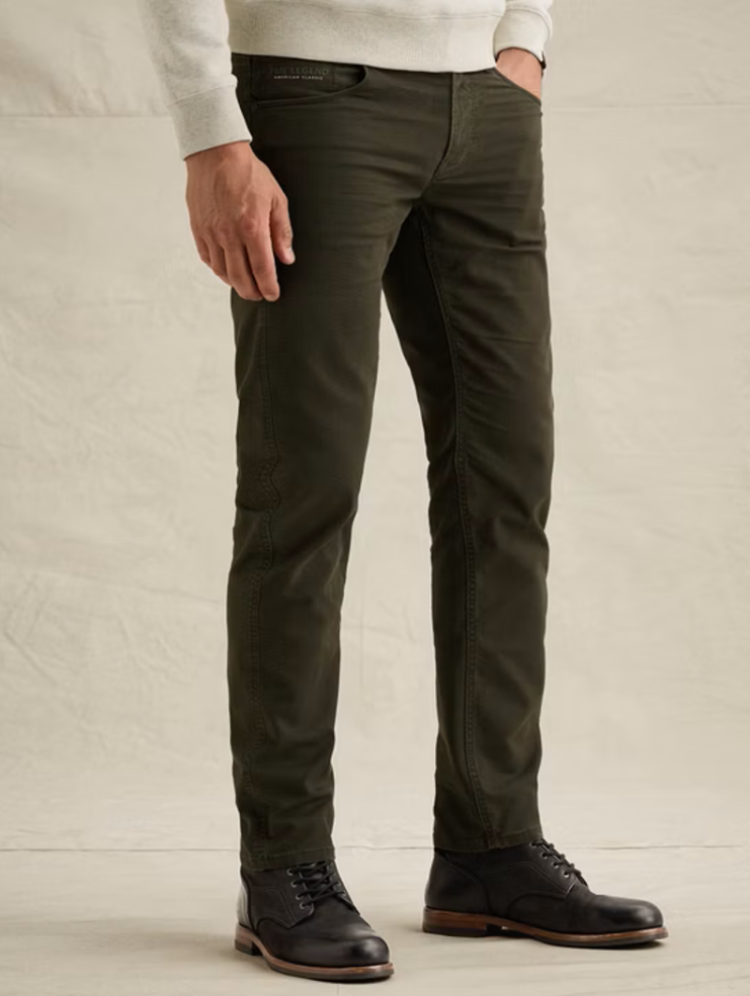 Broek superfijn printje coated Nightflight 8039 beluga