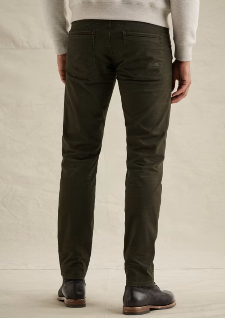 Broek superfijn printje coated Nightflight 8039 beluga