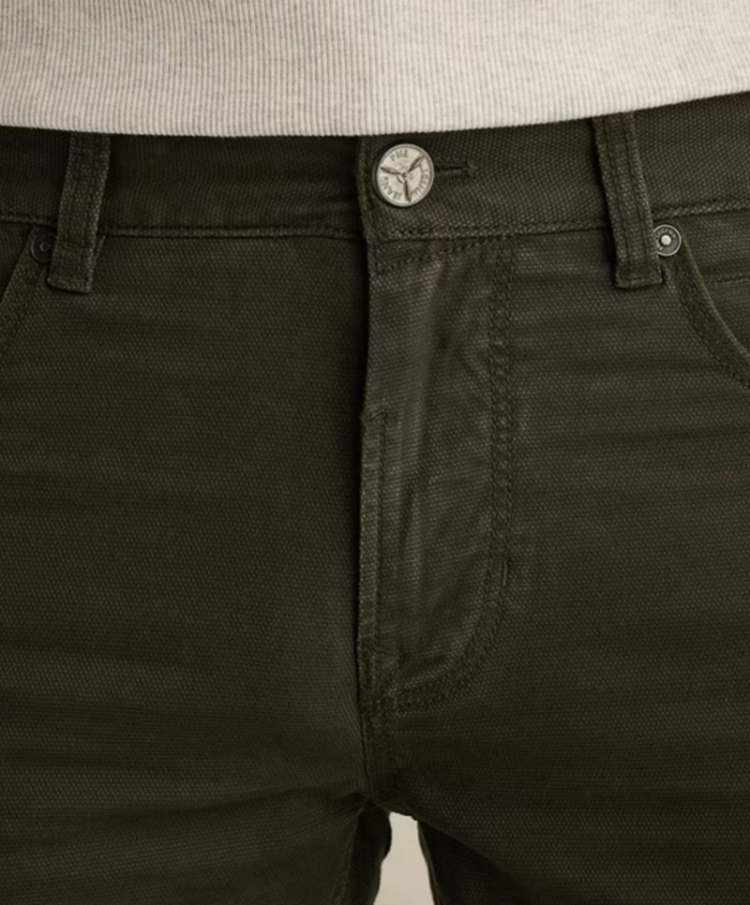 Broek superfijn printje coated Nightflight 8039 beluga