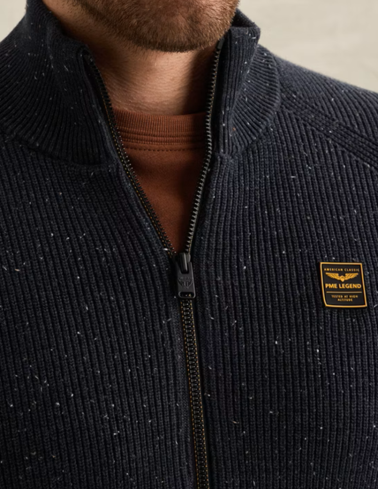 Cardigan spikkels met rits 5281 Salute