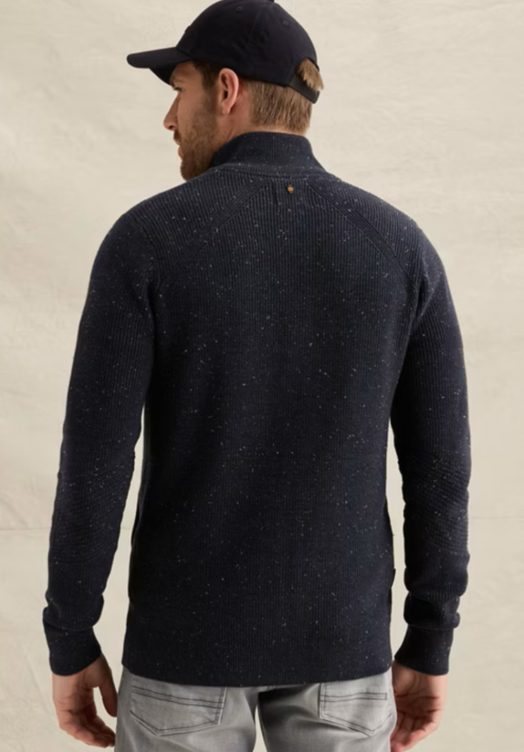 Cardigan spikkels met rits 5281 Salute