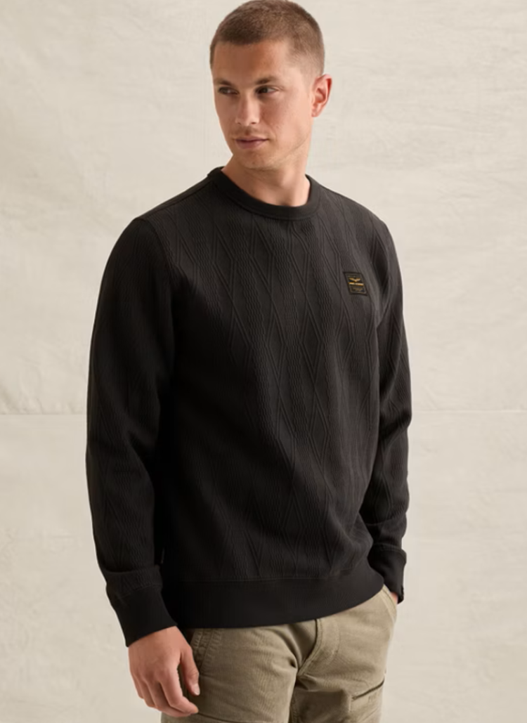 Sweater tst print  9140 Obsidian
