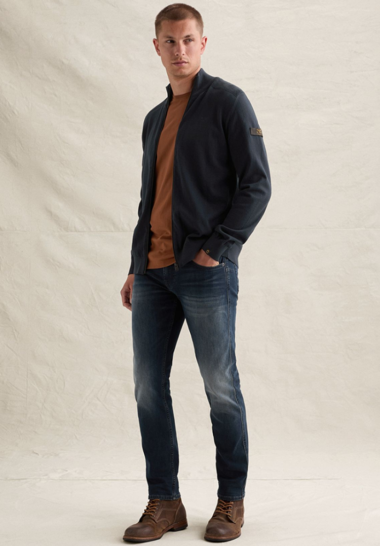 Cardigan effen met rits 5281 Salute