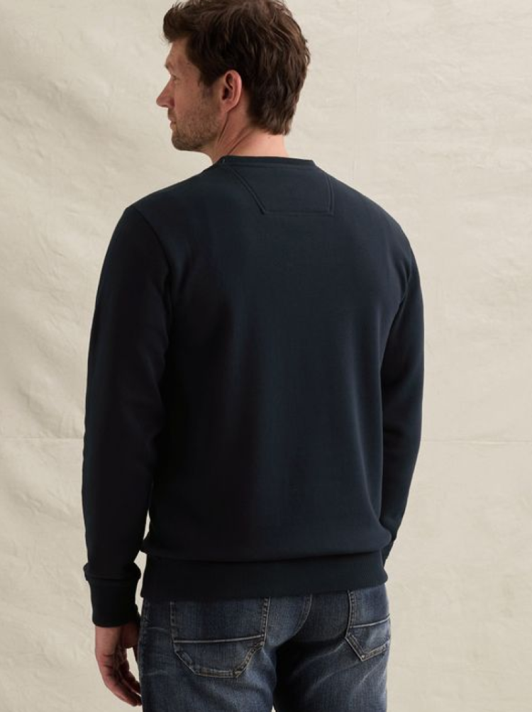Sweater oker blokje op linkerborst  5281 Salute