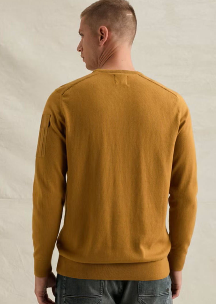 Dunne pull effen basic ribbels op schouders 8187 Golden Bro