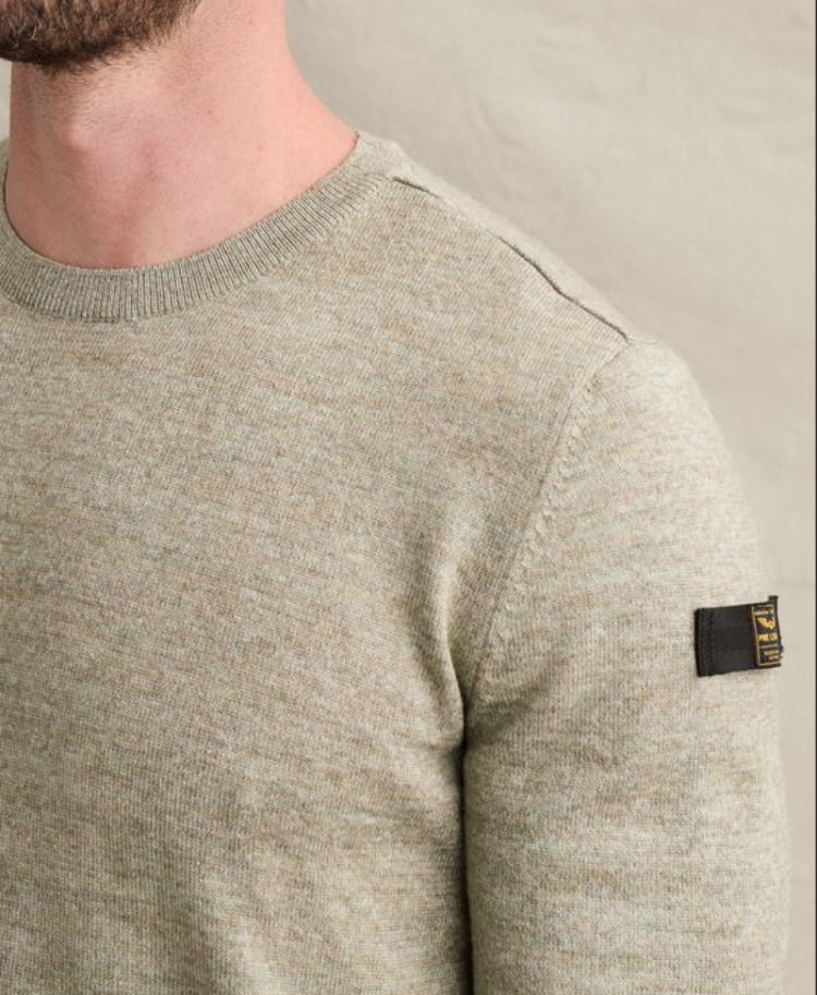 Pull effen gemeleerd ronde hals 6485 overland trek