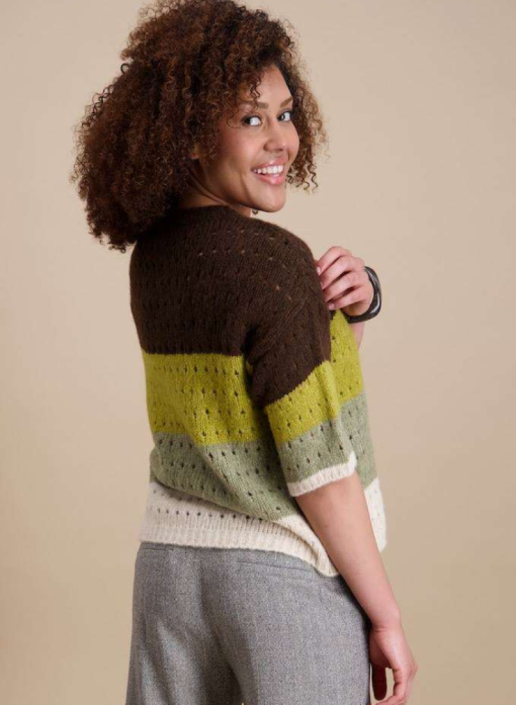 Pull km gaatjes 4-kleurig 15 Vert/vert cl