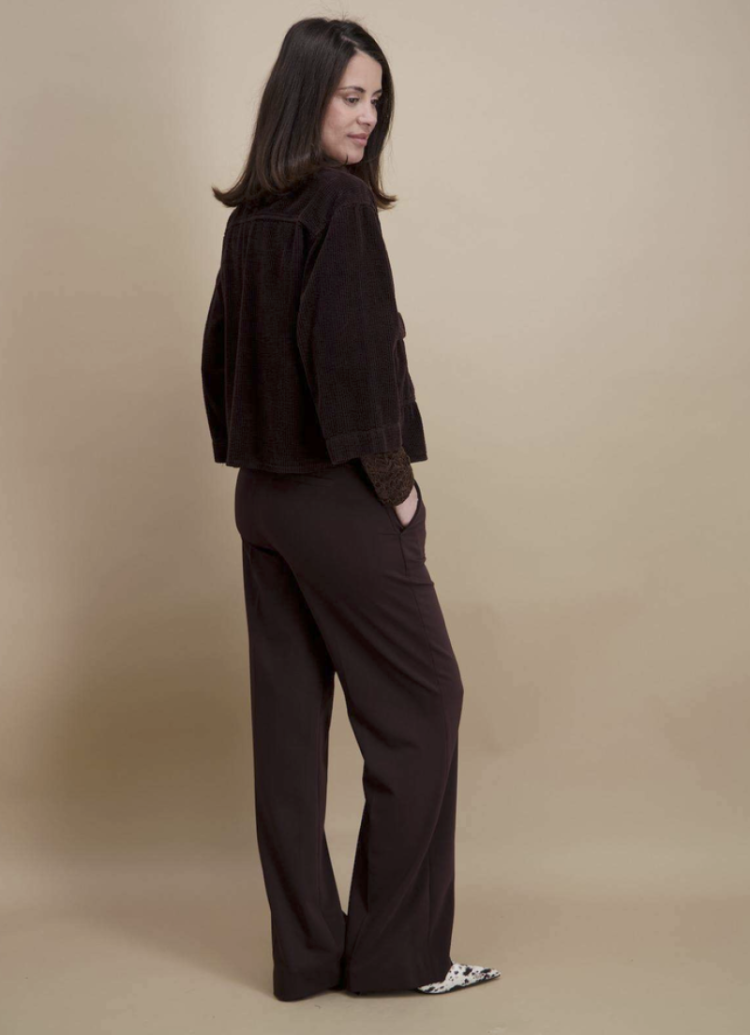 Hemdvest ribfluweel 03 marron