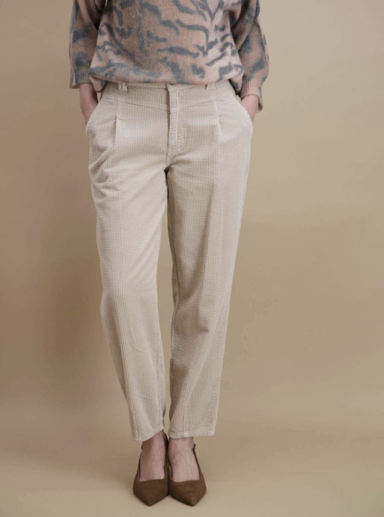Chino ribfluweel 2 beige