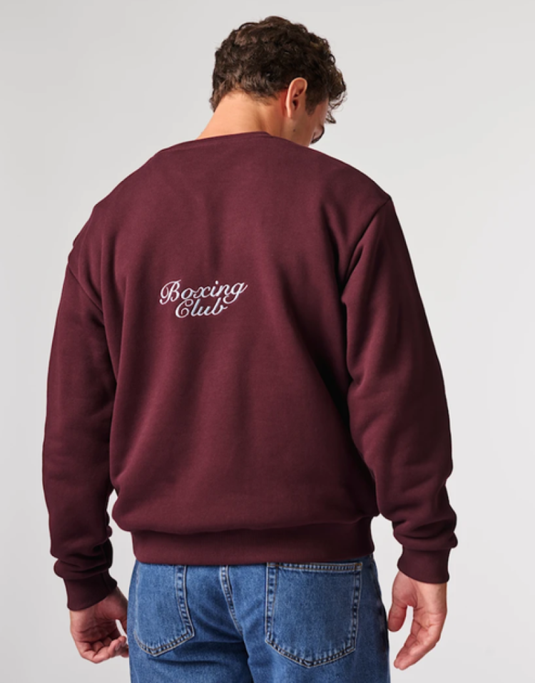 Sweater Boxing Club 313 burgundy