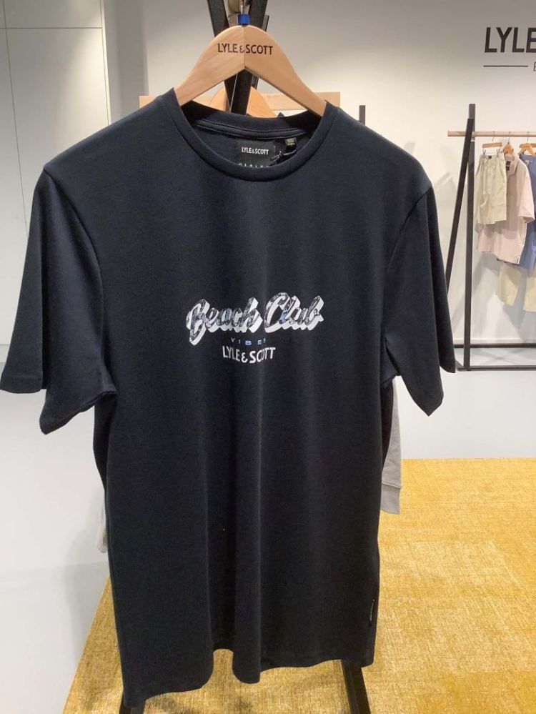 T-shirt Beach Club Vibes Y679 Dark Navy/Bottle Blue