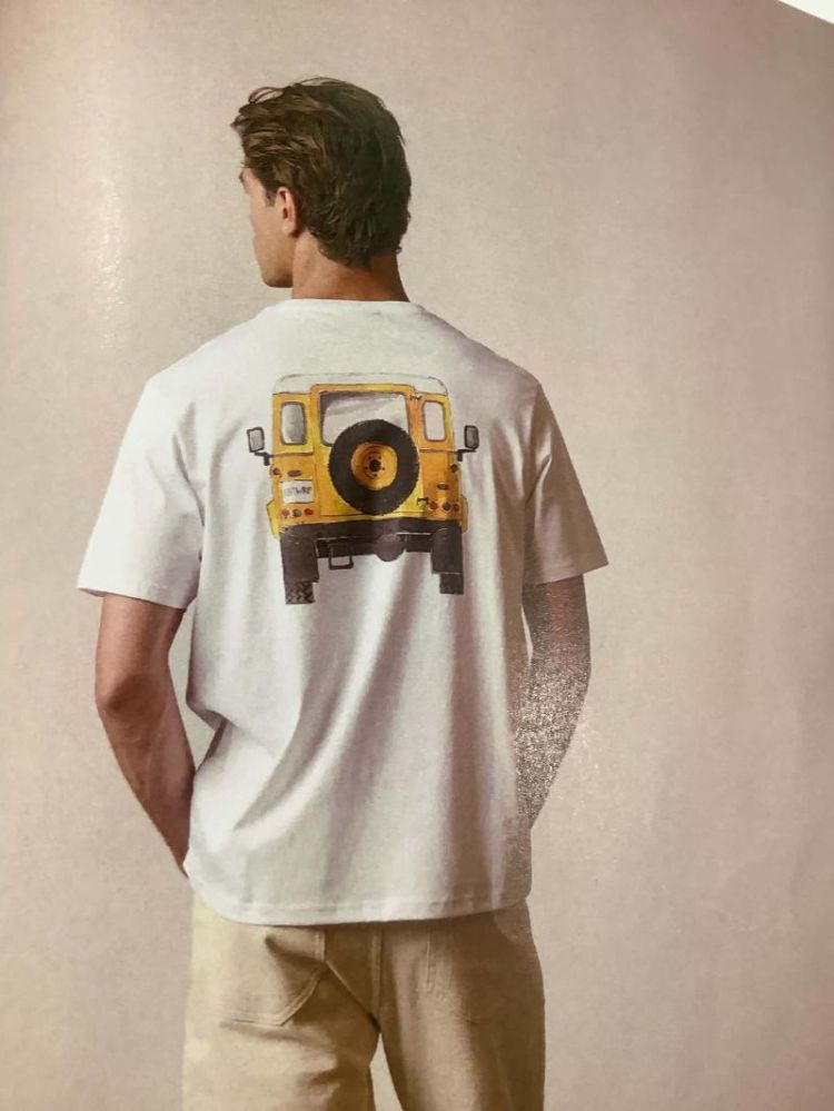 T-shirt backprint jeep 100 White