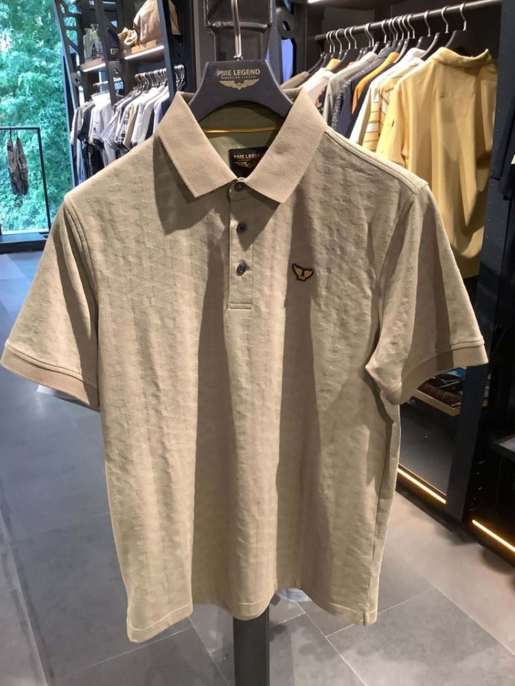 Polo km ruitjespatroon tst 789 Light Taupe