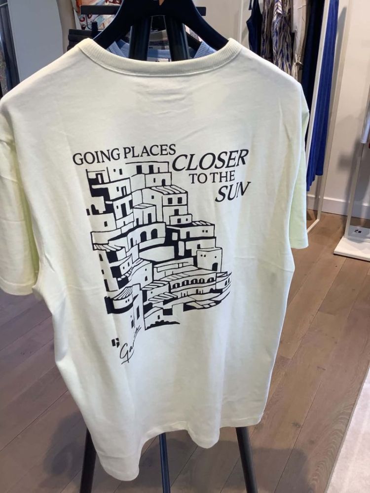 T-shirt met backprint 6183-lemon wate